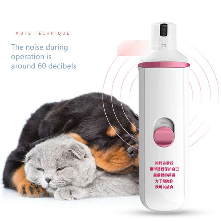 Pet Electric Manicure Device Dog Nail Polisher, Specification: Charged(Black)