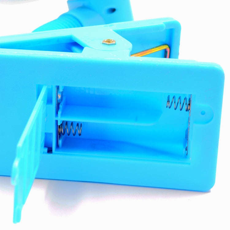 Baby Crib Stroller Fan Mini Portable Clip USBCharging Dormitory Office Small Electric Fan(Blue)