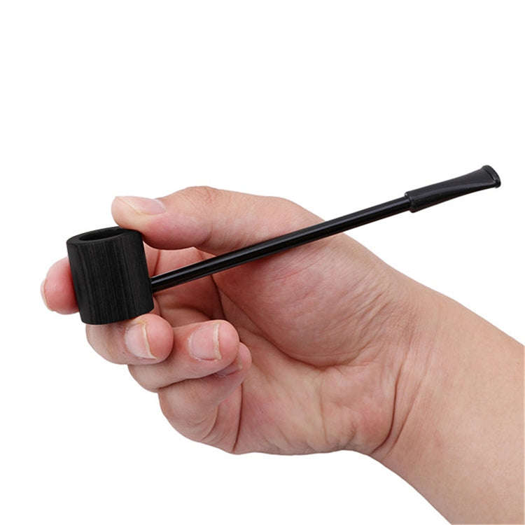 Ebony Smoking Pipe Popeye Portable Creative Smoking Pipe Herb Tobacco Pipes Gifts(Black)