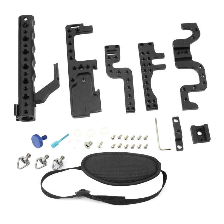 Camera Metal Video Cage Handle Stabilizer for Panasonic LUMIX GH3/GH4(Black)