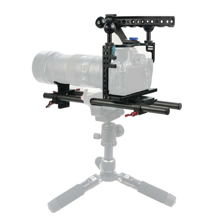 Camera Metal Video Cage Handle Stabilizer for Panasonic LUMIX GH3/GH4(Black)