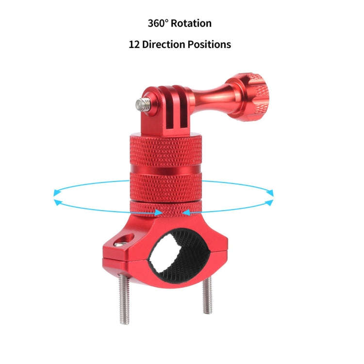 Aluminum Alloy Bicycle Mounting Bracket Bicycle Clip For Action Camera(Red)