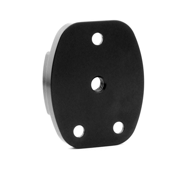 4 Holes Aluminum Quick Release Tripod Mount Base For Sports Camera, Color: Black Embedded Nut