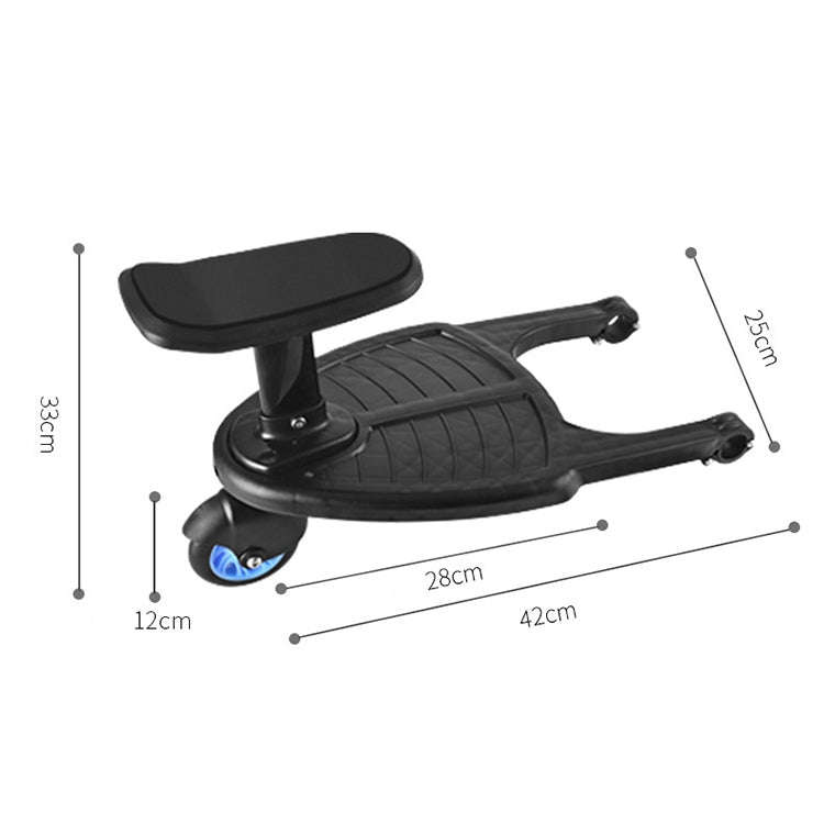 Baby Stroller Standing Board Stroller Accessory Outdoor Activity Board(Blue)