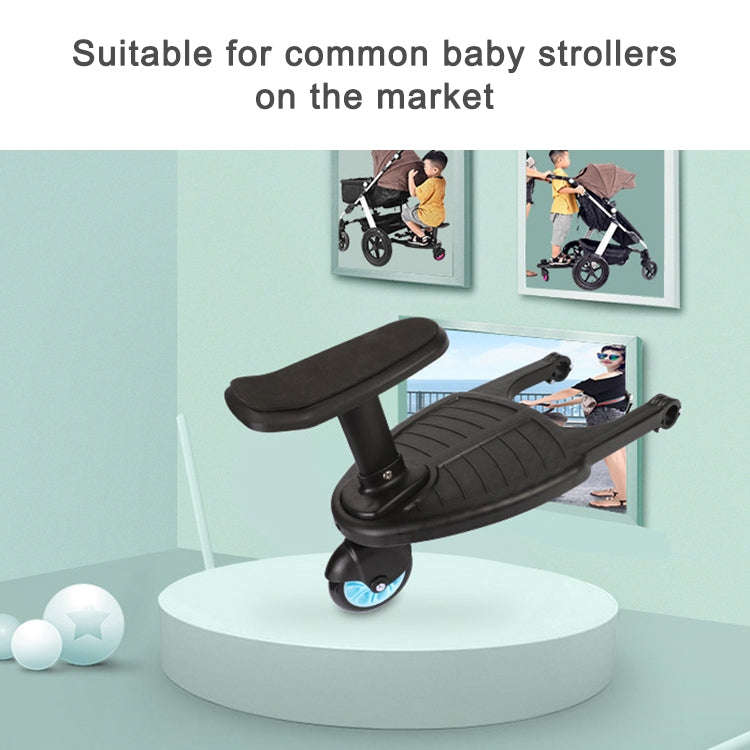 Baby Stroller Standing Board Stroller Accessory Outdoor Activity Board(Blue)