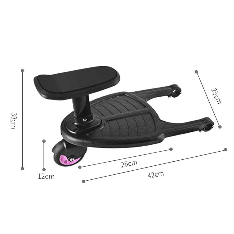 Baby Stroller Standing Board Stroller Accessory Outdoor Activity Board(Pink)