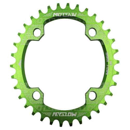MOTSUV Narrow Wide Chainring MTB  Bicycle 104BCD Tooth Plate Parts(Green)