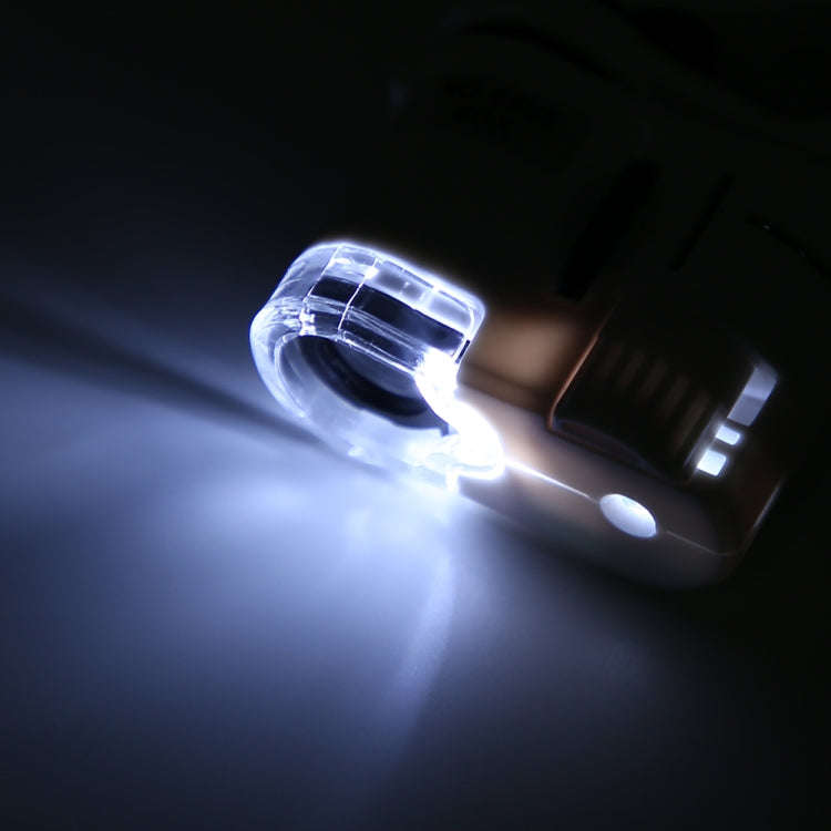 9595W1 60 Times Magnifying Glass Mobile Phone HD Microscope with Led Light