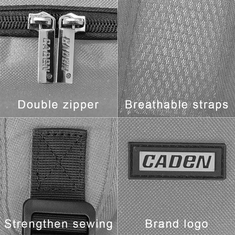 CADeN Shoulder Digital Camera Bag Outdoor Nylon Photography Backpack(Grey Small Bag)