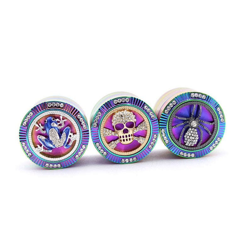 Creative Colorful Smoke Grinder Zinc Alloy Four-layer Grinder(Spider)