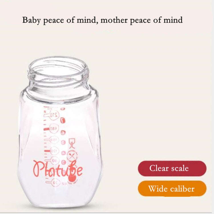 Baby Silicone Glass Bottles Drop-proof and Flatulence-proof Glass Baby Bottle(Style 1 Cyan-blue)
