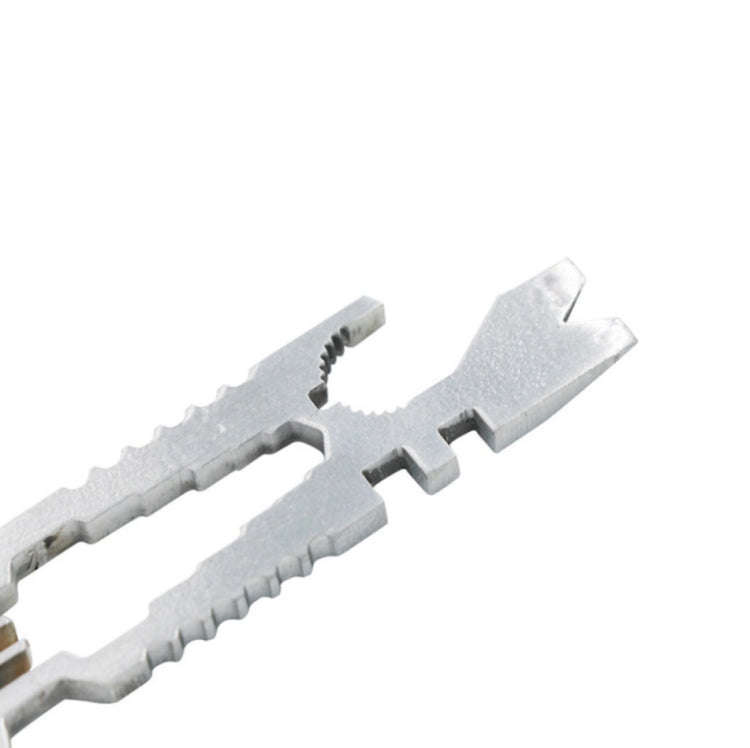 5Pcs 12 in 1 Stainless Steel Multi-function Keychain Bottle Opener Screwdriver Wrench Self-defens...