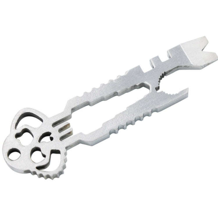 5Pcs 12 in 1 Stainless Steel Multi-function Keychain Bottle Opener Screwdriver Wrench Self-defens...