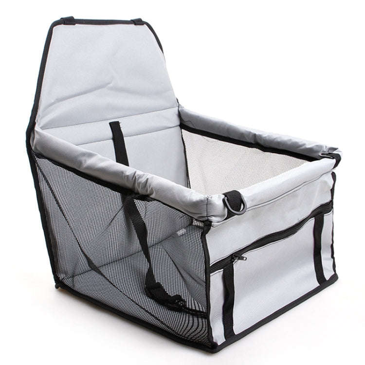 In Car Double-Layer Mesh Thickening Waterproof Pet Bag(Grey)