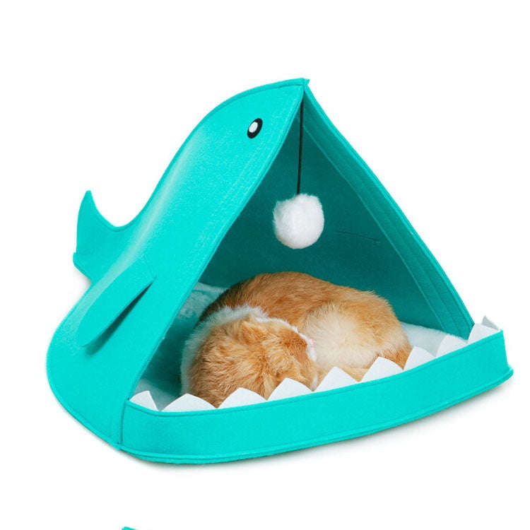 Washable Fish Shape Felt Lovely Fashion Cat and Dog Pet Bed, Specification: 40x40x50cm(Grey)
