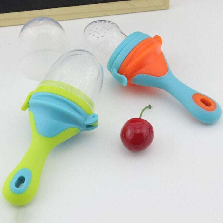 Infant Fruit and Vegetable Pacifier Bite Baby Food Supplement Feeder, Size:S(Blue)