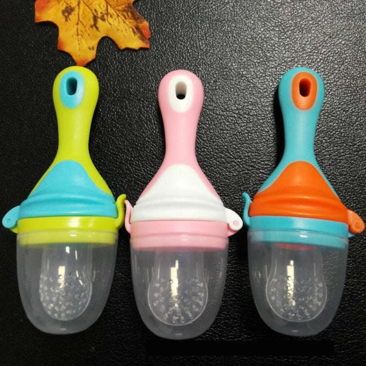 Infant Fruit and Vegetable Pacifier Bite Baby Food Supplement Feeder, Size:S(Blue)