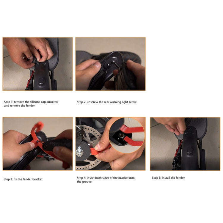 For Xiaomi M365 Pro Scooter Rear Mudguard Bracket(Black)