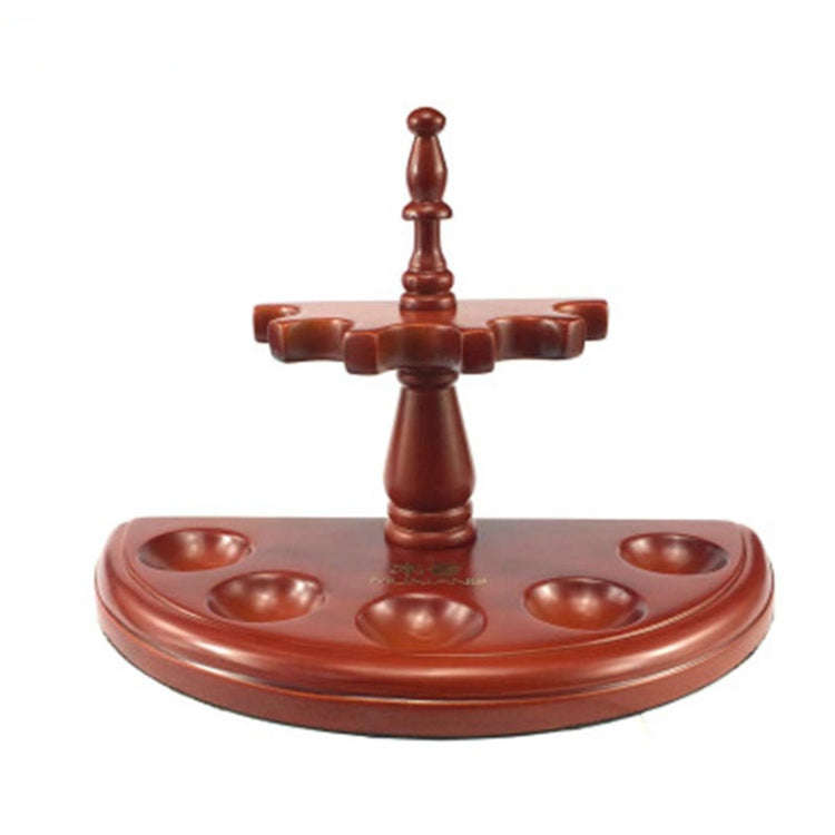 Rosewood Semi-circular Removable Five-seat Pipe Holder