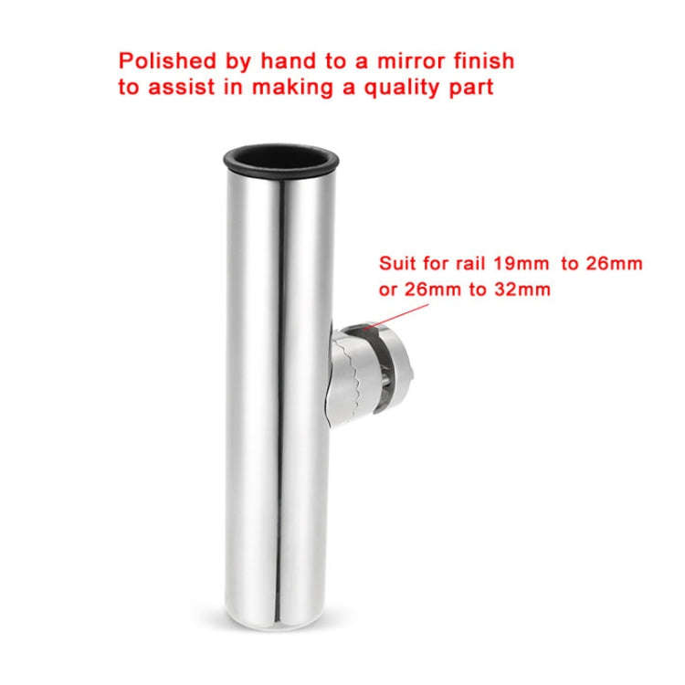 BSET MATEL Marine Hardware 316 Stainless Steel Fishing Rod Seat Yacht Sea Fishing Bracket 19-26mm