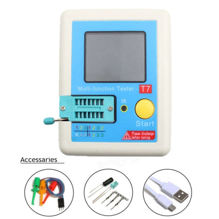 CR-T7 3.5 inch Colorful Display Multi-functional TFT Backlight Transistor Tester for Diode Triode...