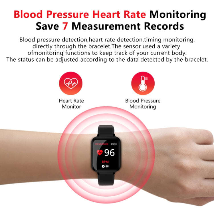 B57 1.3 inch IPS Color Screen Smart Watch IP67 Waterproof,Support Message Reminder / Heart Rate M...