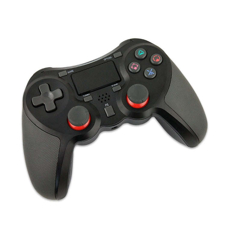 Rubberized Wireless Game Controller Bluetooth Handle for PS4 Host(Orange)