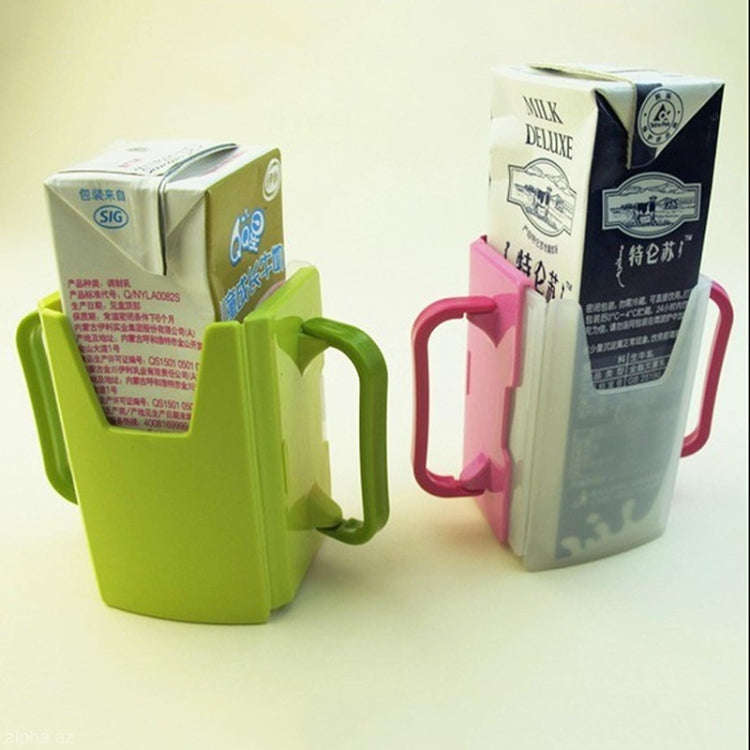 Handle Boxed Anti-sprinkling Drink Holder Retractable Baby Learning Cup(Pink)