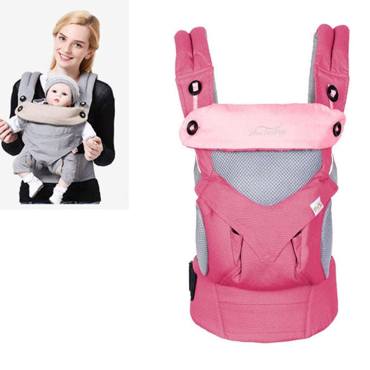 Four Seasons Multifunctional Baby Carrier(Breathable Cute Pink)