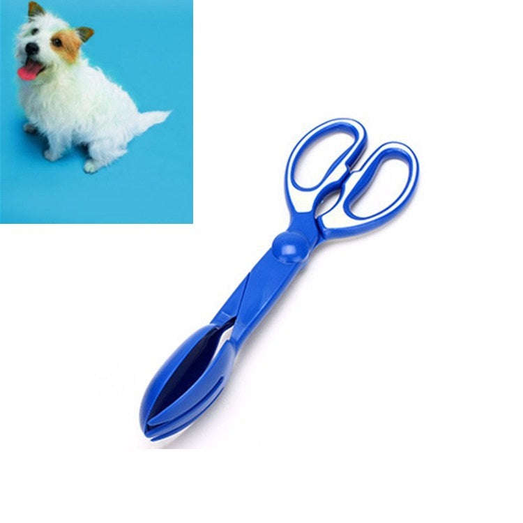 Dog Pick Up Toilet Pet Shoveling Device Cat Dog Excrement Picking Feces Clip(Blue)