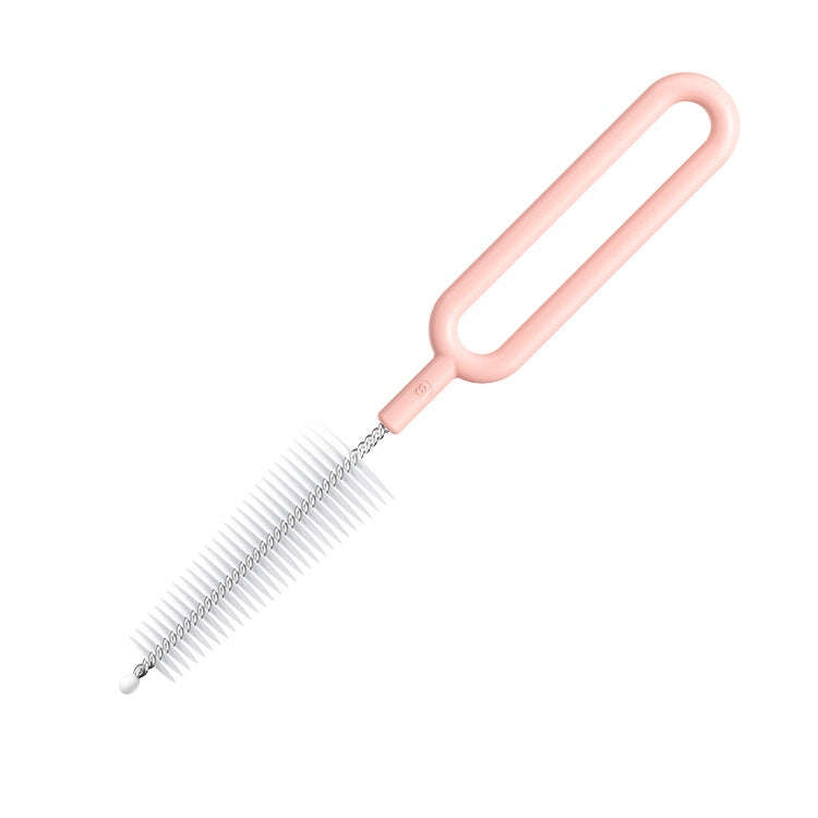 20 PCS Nylon Feeding Bottle Cleaning Brush Rotating Teapot Brush(Phosphor)