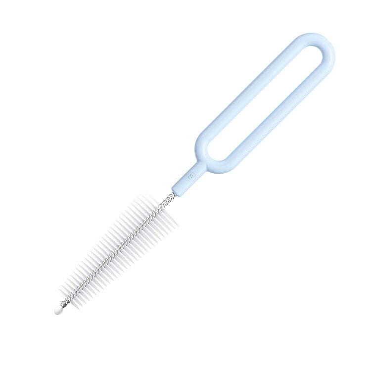 20 PCS Nylon Feeding Bottle Cleaning Brush Rotating Teapot Brush(Iceberg Blue)