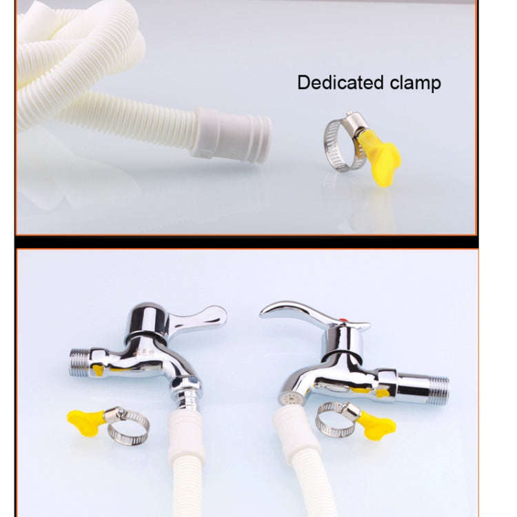 18mm Diameter Plastic Drain Pipe Water Outlet Extension Hose with Clamp for Semi-automatic Washin...