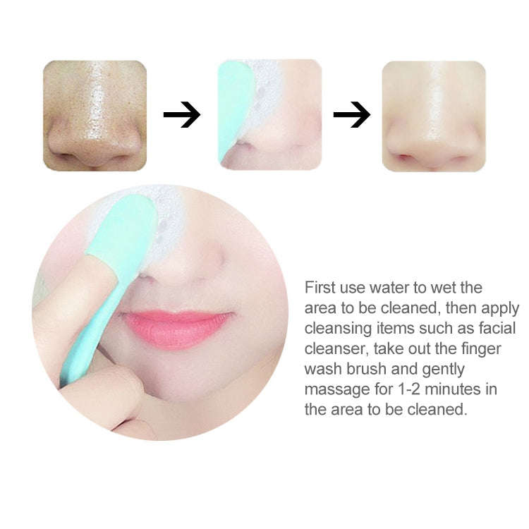 Blackhead Brush Face Cleansing Extractor Remover Tool Silicone Finger Massage Brush Face Exfoliat...