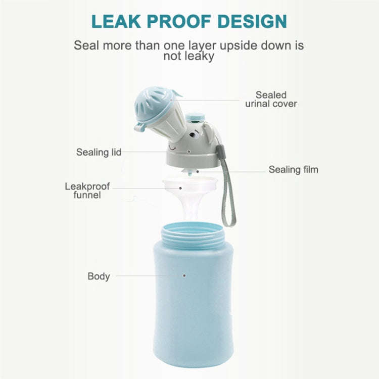 Portable Kids Urinal Car Toilet Reusable Pee Bottle(Blue For Boy)