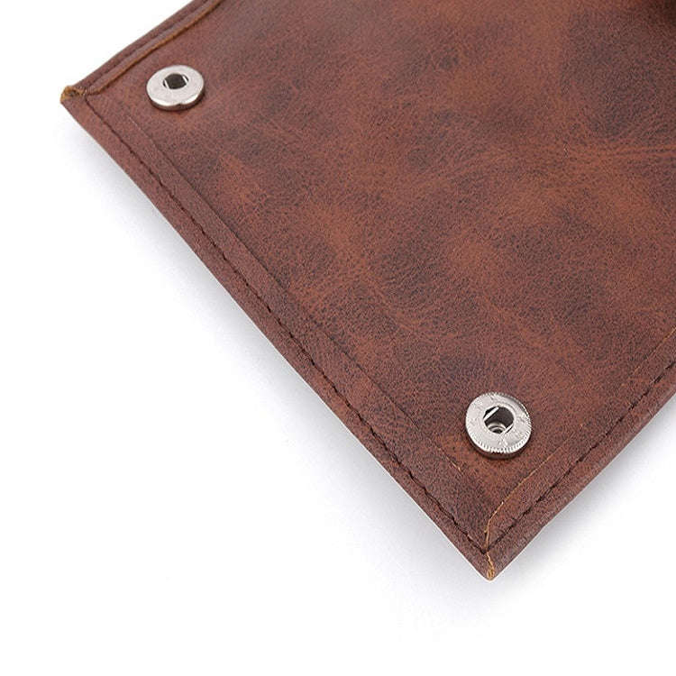 PU Leather Tobacco Portable Storage Bag(Brown)