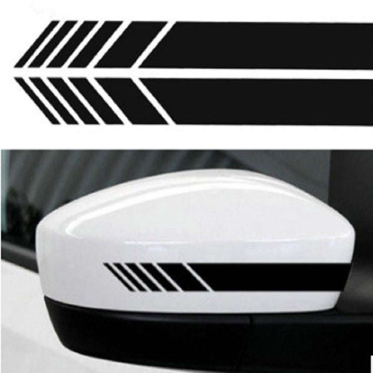 10 PCS Simple Rearview Mirror Car Stickers Rearview Mirror Personality Scratches Reflective Car S...