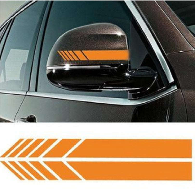 10 PCS Simple Rearview Mirror Car Stickers Rearview Mirror Personality Scratches Reflective Car S...
