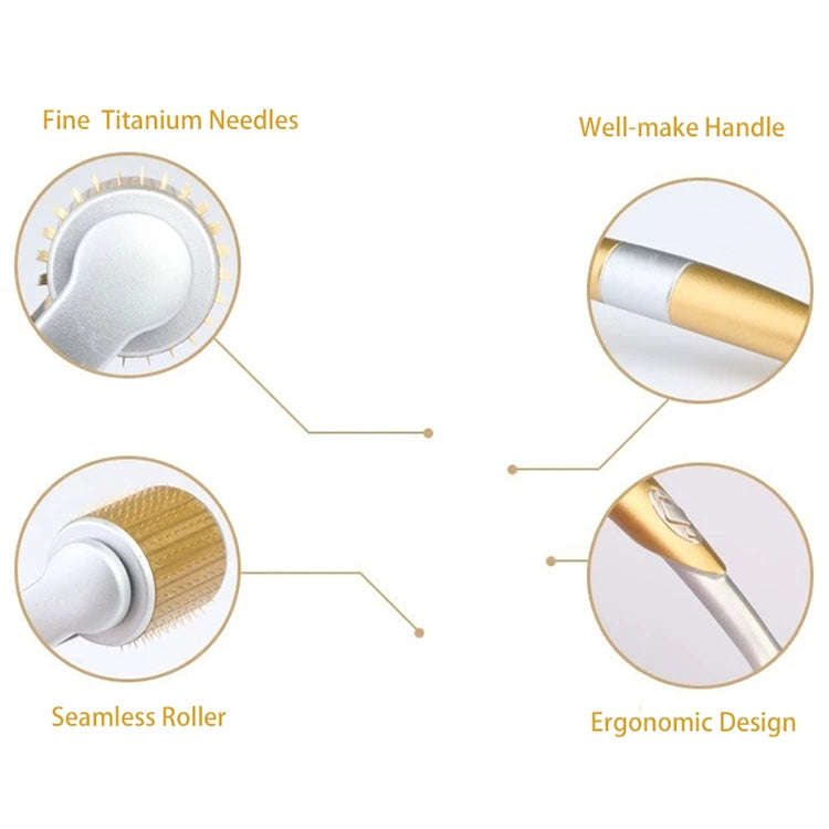 2 PCS ZGTS192 Titanium Alloy Microneedle Facial Repair Nano Roller Instrument, Specification:0.75MM