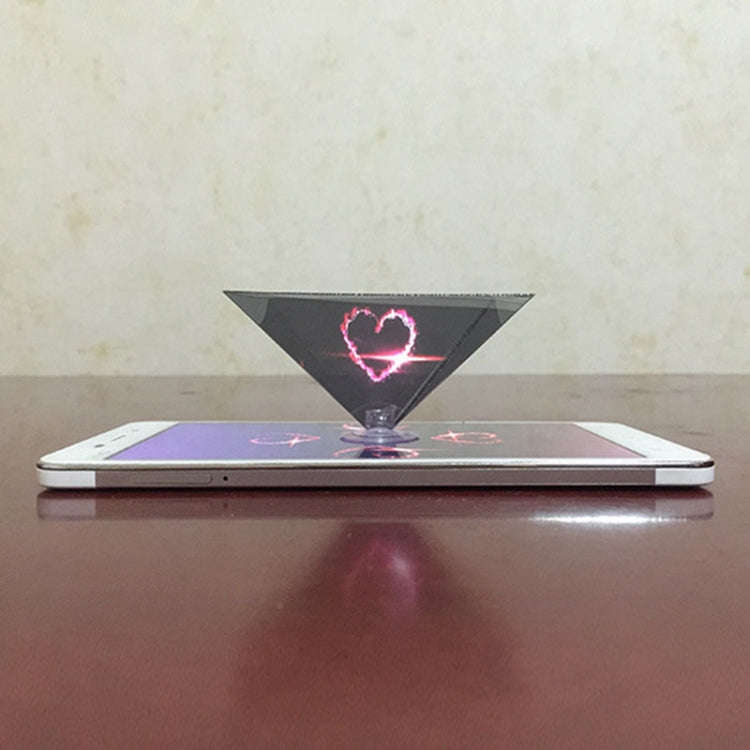 10 PCS 3D Pyramid Magic Projection Mobile Phone Simple Holographic Projection Film