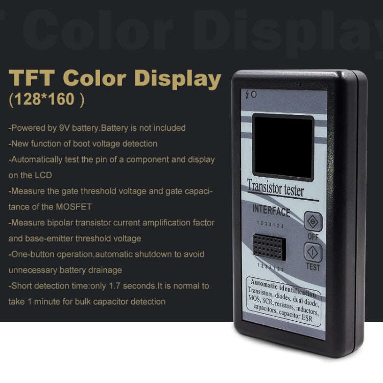 Color Screen Version Graphic Display M328 Transistor Tester Resistance Meter Inductance Meter Cap...
