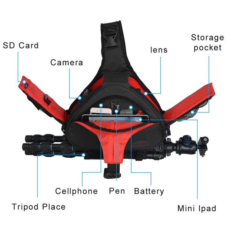CADeN K1 DSLR Camera Shoulder Waterproof Bag with Rain Cover(Black)