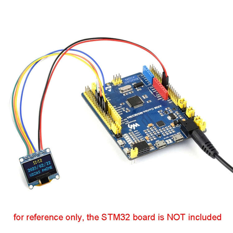Waveshare 0.96 inch OLED Display Module, 128×64 Resolution, SPI / I2C Communication(E Blue)