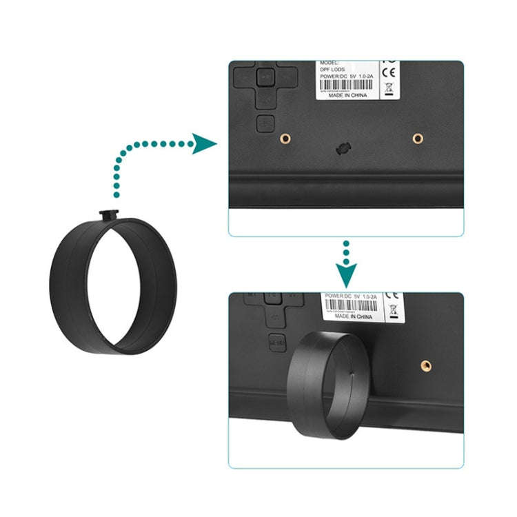 DPF-706-2.4G 7 inch Digital Photo Frame LED Wall Mounted Advertising Machine, Plug:AU Plug(Black)