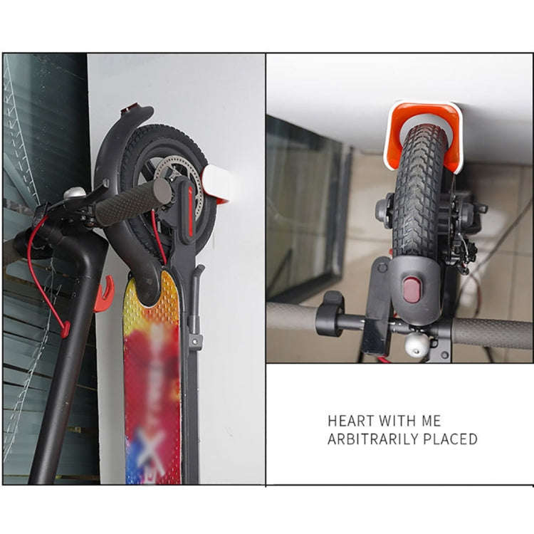 Electric Scooter Creative Parking Wall-mounted Bracket for Xiaomi ES1 / ES2 / ES4(Rose Red)