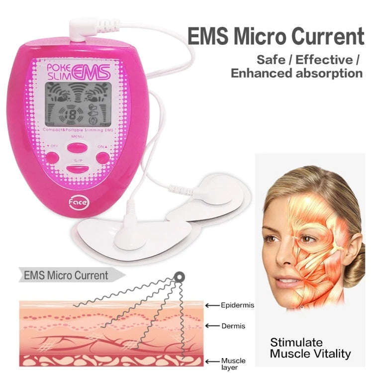 Facial Body Care Electronic Beauty Machine Massager Face Instrument(Red)