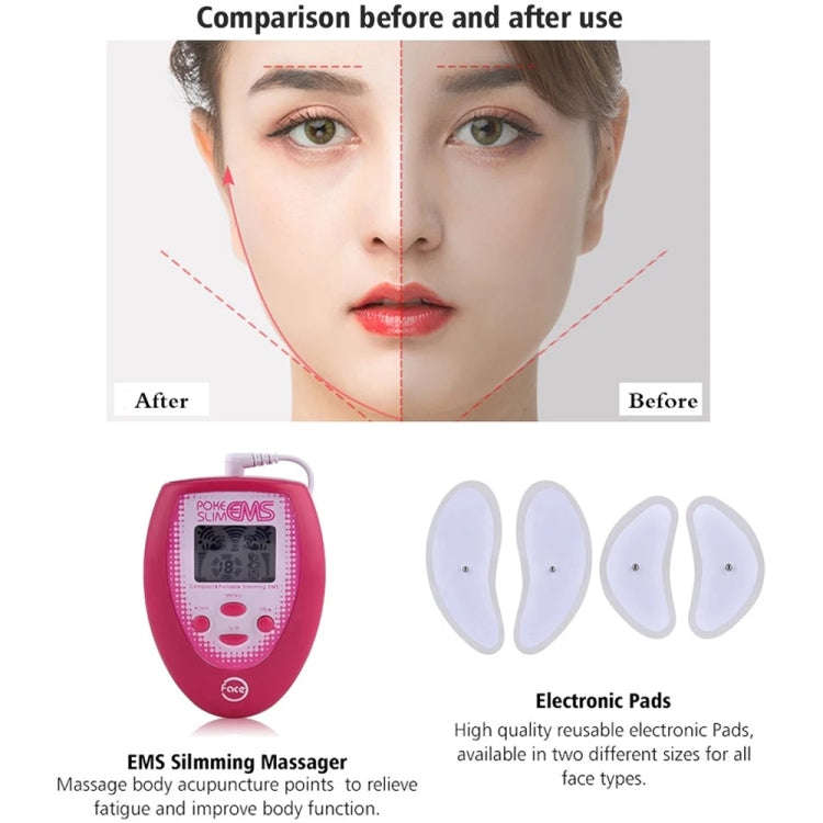 Facial Body Care Electronic Beauty Machine Massager Face Instrument(Red)
