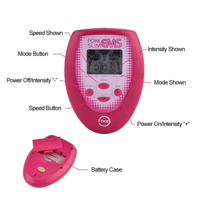Facial Body Care Electronic Beauty Machine Massager Face Instrument(Red)