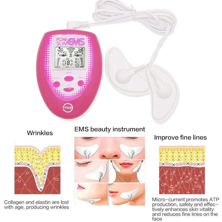 Facial Body Care Electronic Beauty Machine Massager Face Instrument(Red)