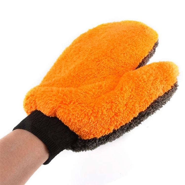 Car Washing Gloves Cleaning Mitt Wash Glove Maintenance Soft Coral Fleece Car Washing Brush Cloth...